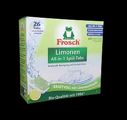 Таблетки для миття посуду в ПММ FROSCH Лимон 20г, 26шт