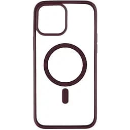 Чохол Color MagSafe Apple iPhone 13 Pro Max Bordo