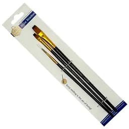 Набір професійних нейлонових пензликів Brushme BR302, 3 штуки, синтетика