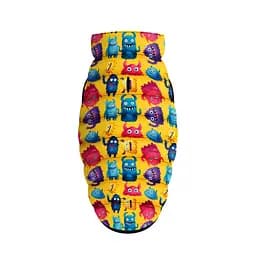 Курточка для собак Waudog Clothes малюнок Мохнаті монстри M50 В 76-79 см С 55-61 см   - мініатюра 4