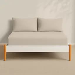 Простирадло Cosas на резинці фланель 90х190х25 almond, мигдаль (Flannel_62Almond_90x190x25) - мініатюра 4