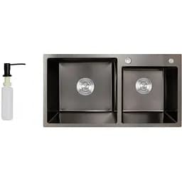 Кухонная мойка Lidz H7843 PVD 3.0/1.0 мм LDH7843BPVD45586