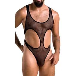 Чоловічий боді Passion 040 Body Leon black L/XL