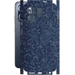 Защитная пленка StatusSKIN для Infinix Hot 50i X6531 Корпус Винил Соты синие