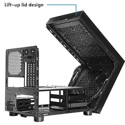 Корпус Chieftec THE CUBE CI-03B-OP, без БЖ, fan 20cm, mATX, Black - мініатюра 5
