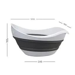 Друшляк складаний MBM My Home KP-75 біло-сірий 3.6 л  (KP-78 WHITE/GRAY) - мініатюра 2