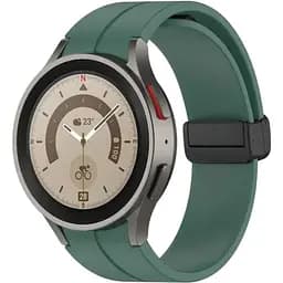 Ремешок DK CDK Silicone Sport Magnetic "L" для Samsung Watch6 Classic (R950 / R955) 43mm (015834) (green / black)
