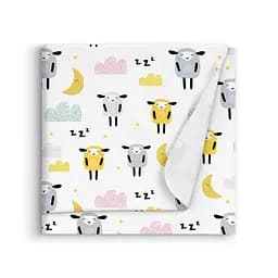 Пелюшки фланелеві Cosas Sheep Yellow 80х100 см, жовті - мініатюра 2