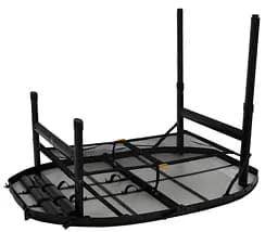 Стіл Bo-Camp Woodbine Oval 100x70 cm Black/Wood look (1404185) - мініатюра 5