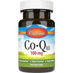Натуральная добавка Carlson Labs CoQ10 100 mg, 30 капсул