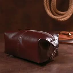 Шкіряна косметичка SHVIGEL 17х11х11 см acs0025787 - мініатюра 6