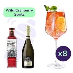 Коктейль Wild Cranberry Spritz (набір інгредієнтів) х8 на основі Nemiroff