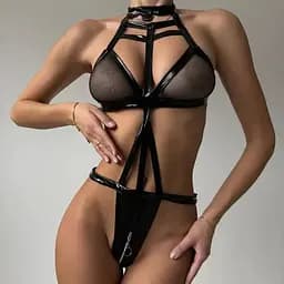 Еротична білизна боді портупеї одяг БДСМ бандаж розмір S/M