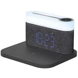 Лампа ночник с беспроводной зарядкой Proove Day & Night с часами и будильником