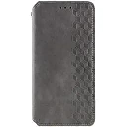 Шкіряний чохол-книжка Getman Cubic (PU) для Samsung Galaxy S23 FE Сірий