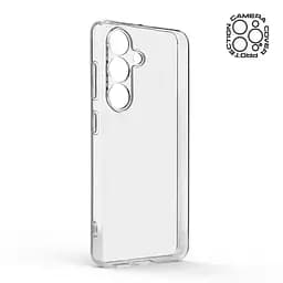 Прозрачный чехол для Samsung Galaxy S25 5G с защитой камеры, тонкий, силиконовый, бесцветный, ударопрочный, противоударный бампер с закрытой камерой, ArmorStandart (ARM81591) - мініатюра 2