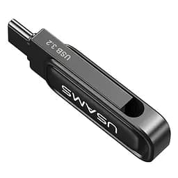 Флеш-накопичувач Usams US-ZB348 USB 3.2 Type-C Dual Ports 128GB Tarnish - мініатюра 3