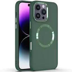 Чохол Epik TPU Bonbon Metal Style with MagSafe для Apple iPhone 16 Pro Max 6.9 Зелений/Pine green