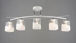 Люстра на пять плафонов K2258/5 Белый+Хром