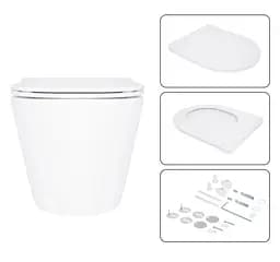 Набір Q-tap Nest 4 в 1 підвісний унітаз Swan Ultra Quiet 520x360x320 + комплект інсталяції QT16335180W48197 - мініатюра 6