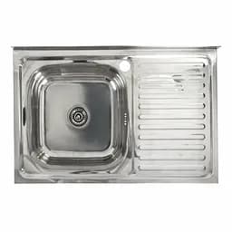 Кухонна мийка з нержавіючої сталі Platinum поліровка 8050 L (0,7/160 мм), Polish