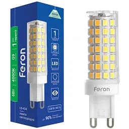 Лампа светодиодная Feron LB-434 6Вт G9 4000K (38147)