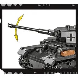 Конструктор Cobi Company of Heroes 3 Танк Panzer IV, масштаб 1:35, 610 деталей (COBI-3045) - мініатюра 9