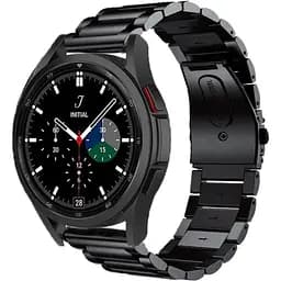 Металевий ремінець Watchbands Stainless Premium для Samsung Galaxy Watch 4 44mm - чорний розмір L ширина кріплення 20мм (WB00S4MPREMIUM1444)