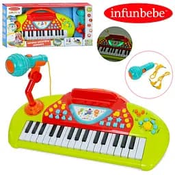 Дитяче ігрове піаніно Infunbebe LML7710(Red) з мікрофоном - мініатюра 4