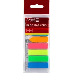 Закладки пластикові Axent Delta стрілка+прямокутник 12х45 мм 200 шт. (D2451)