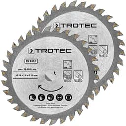 Диск пильний 2 шт Trotec 3 TCT HW30 дерево/пластик