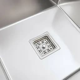 Кухонна мийка Platinum Handmade 780x440x230 L нержавійка (квадратний сифон,3.0/1.0), Нержавіюча сталь - мініатюра 6