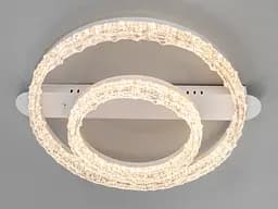 Стельова LED люстра кільця MX78203 біла 65W акрилові плафони м'яке світло