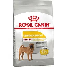 Сухий корм для собак середніх порід із чутливою шкірою Royal Canin Medium Dermacomfort, 10 кг (244210019)