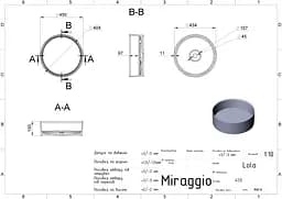 Умивальник Miraggio Lola mirasoft 0001098, Білий матовий - мініатюра 5