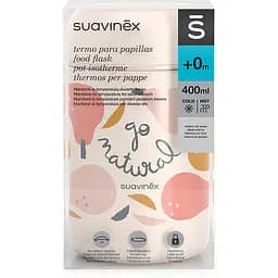 Термос для їжі Suavinex Go natural рожева груша 400 мл бежевий (401503) - мініатюра 4