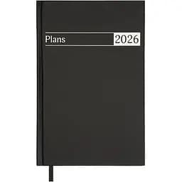 Щоденник датований Buromax Urban 2026 A5 бумвініл чорний (BM.21169-01)