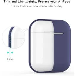 Чохол Apple для AirPods 2 New Silicone Case [Midnight Blue] [36519] - мініатюра 4