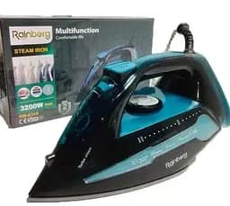 Гладильный паровой утюг Rainberg RB-6310 с керамическим покрытием подошвы 3200Вт Голубой с черным
