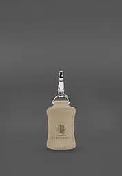 Кожаный брелок Premium Светло-бежевый