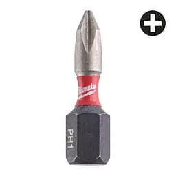 Біта SHOCKWAVE MILWAUKEE, PH1, 25мм, (2 шт)