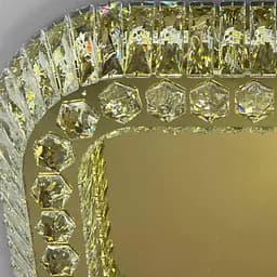 Розкішна стельова LED-люстра для вітальні Linisoln 3216-60×60 FG золото 160 Вт до 20 м2 - мініатюра 3