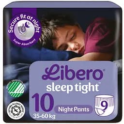 Підгузки-трусики Libero Sleep Tight 10 (35-60 кг), 9 шт.