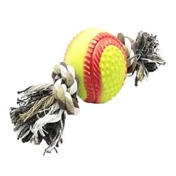Игрушка для собак Nunbell Мяч с хлопковой веревкой 25x7 см (YM0156)