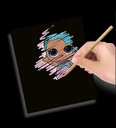 Набір для творчості Ses Creative L.O.L. Surprise Скретч сюрприз (14194S) - мініатюра 2