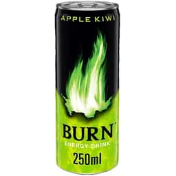 Уцінка. Енергетичний безалкогольний напій Burn Apple Kiwi 250 мл