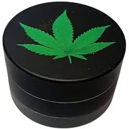 Гриндер для подрібнення тютюну Ashtray Amsterdam HL-205 Коноплі Black (10859)