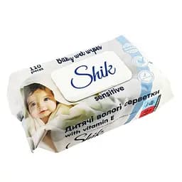 Вологі серветки для дітей Shik Sensitive 110 шт. Безпечні серветки для немовлят - мініатюра 3