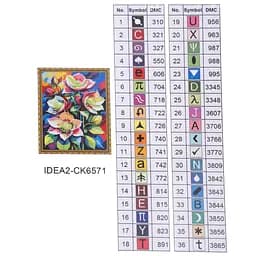 Набір з алмазною мозаїкою "Квіти дзвіночки" 40*50 см, IDEA2-CK6571, ТМ "99IDEAS" - мініатюра 8