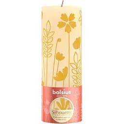 Свічка Bolsius Рустік Silhouette  стовпчик 190х68 мм жовтий луг